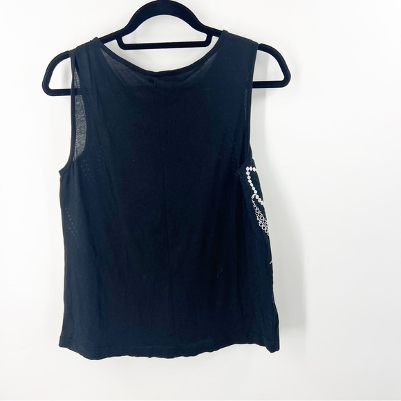 ✅ MADEWELL Oaxaca EMBROIDERED Tank BLACK AND WHITE SIZE SMALL - Picture 5 of 6